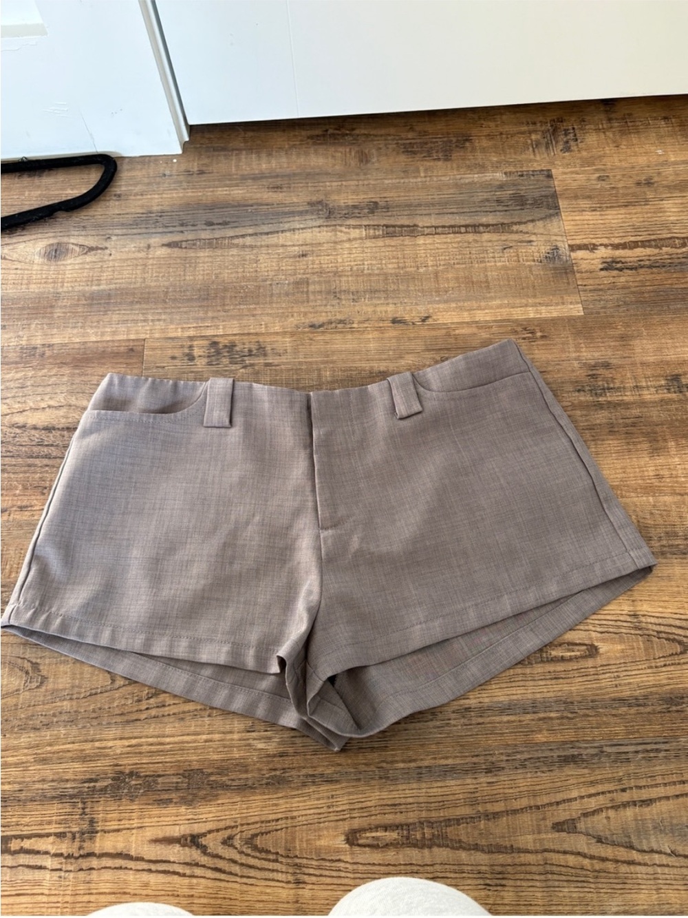 Edikted Taupe-Like Tailored Bermuda Shorts